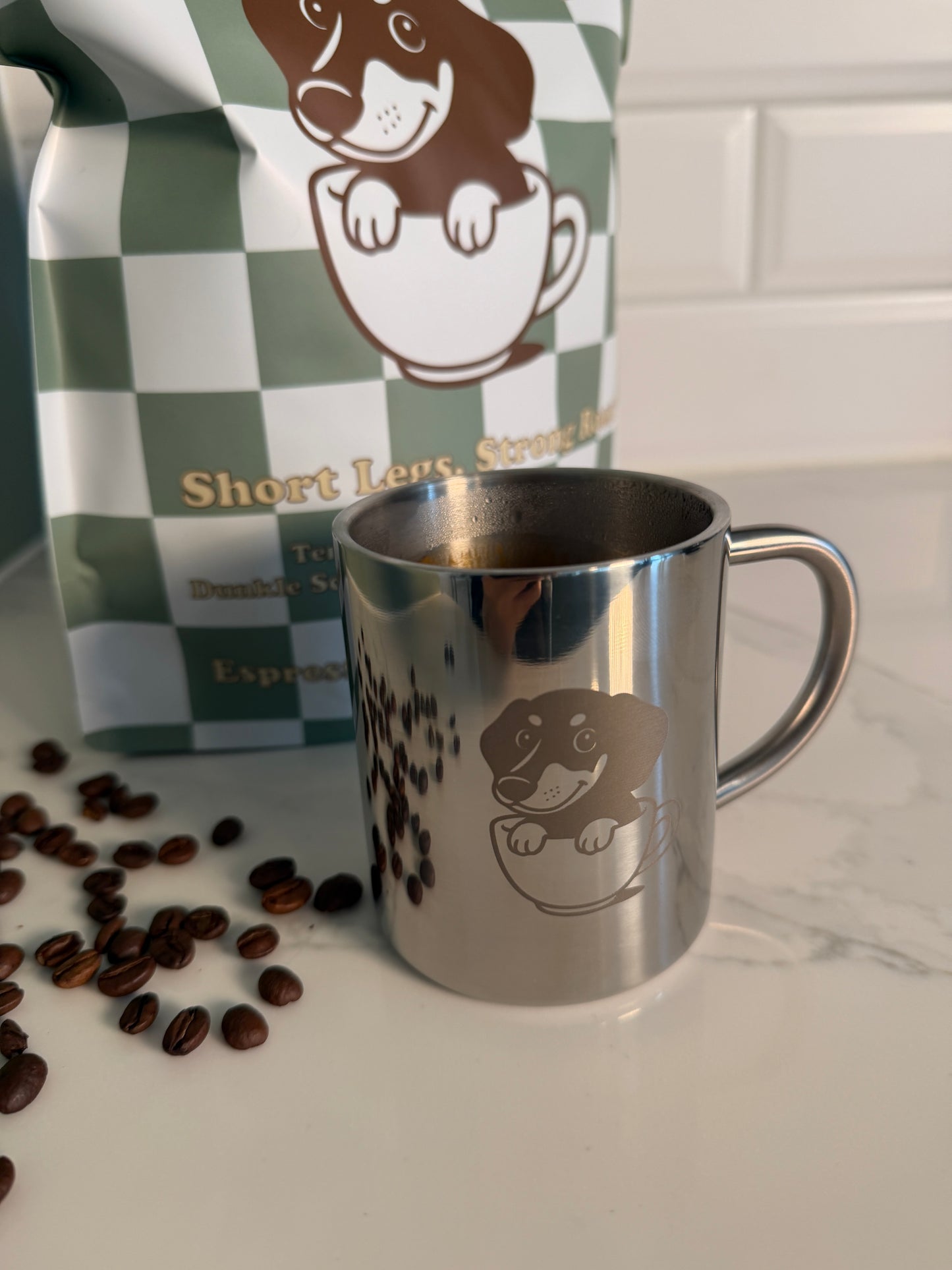 Bodos Blend Edelstahl Kaffeetasse